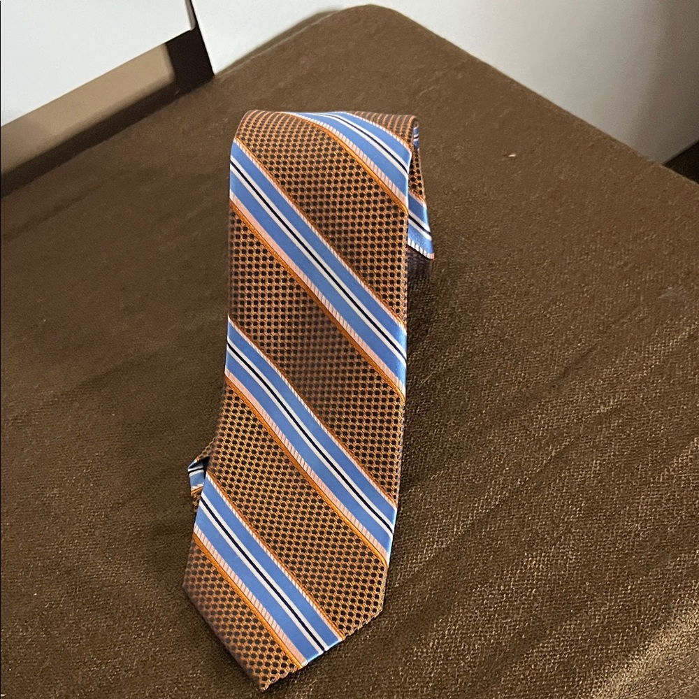 😄ALFRED SUNG Geometric silk tie